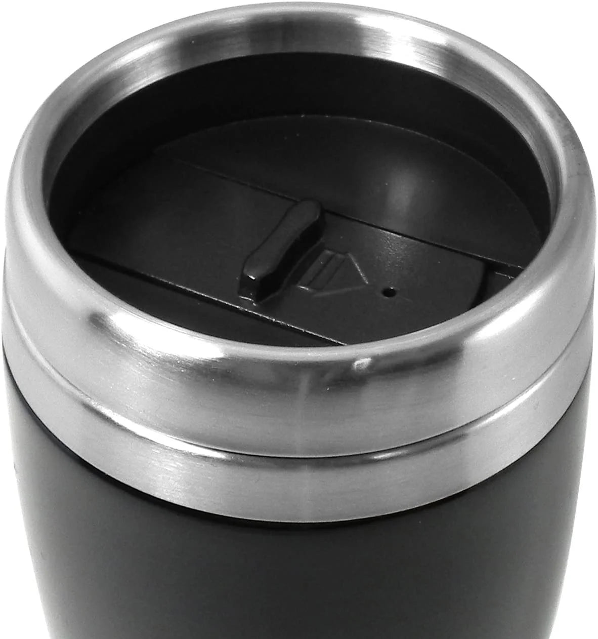 Black Stainless Steel Travel Mug U3706