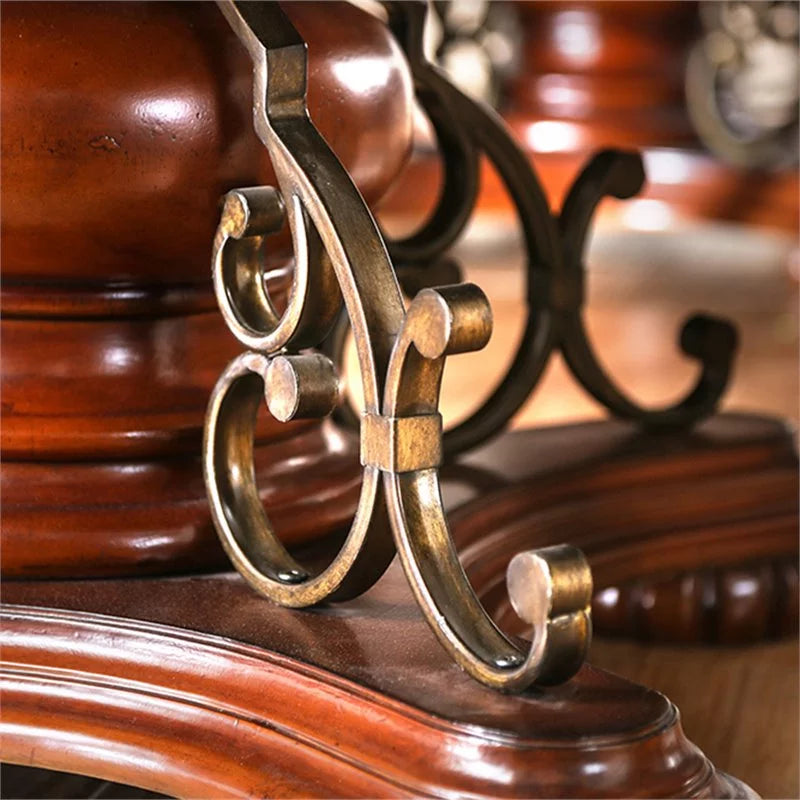 Cherry Wood Pedestal Dining Table P398
