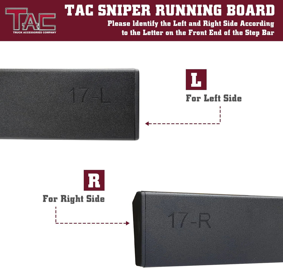 Black Side Steps Nerf Bars 2pcs R661868
