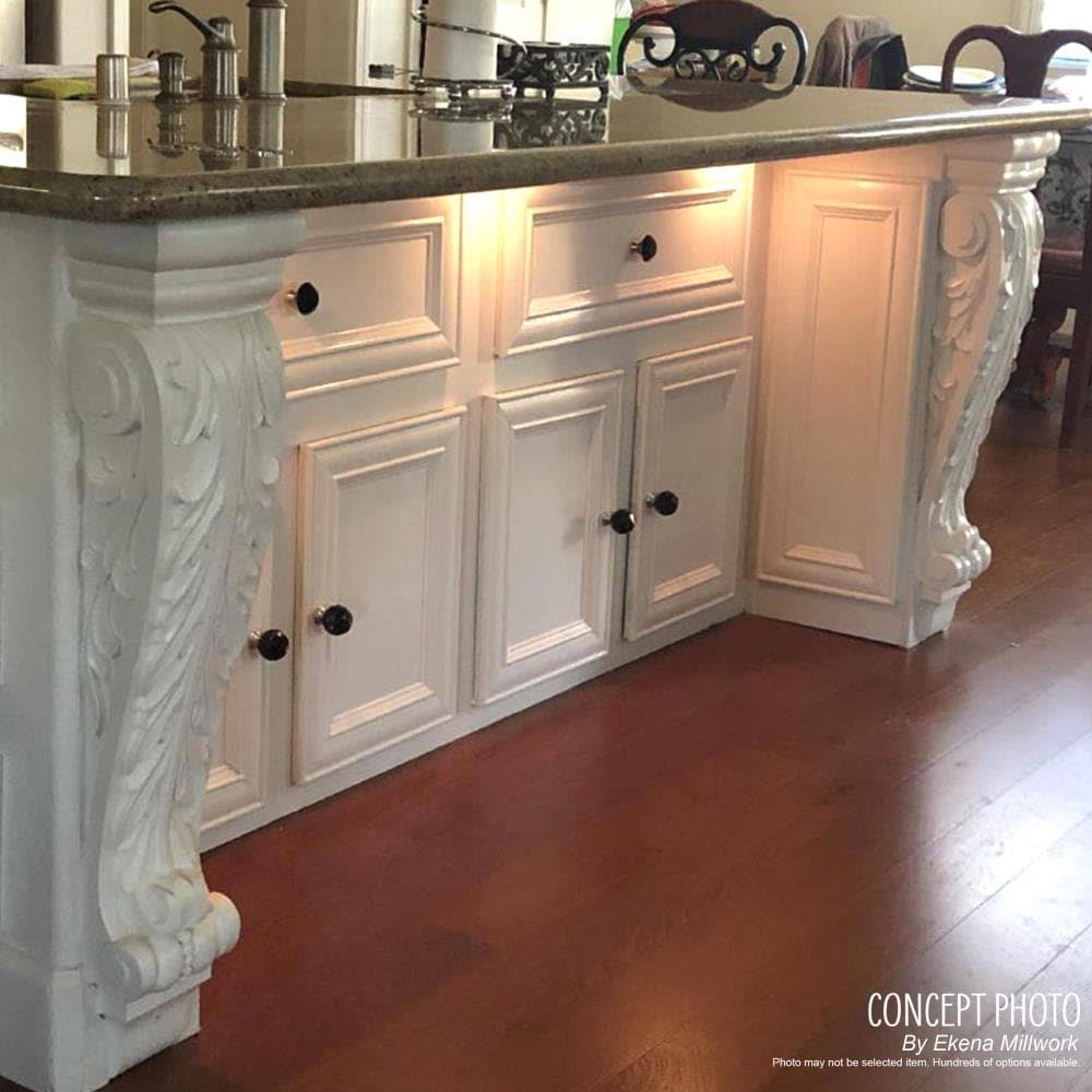 Cherry Acanthus Leaf Block Corbel C90813