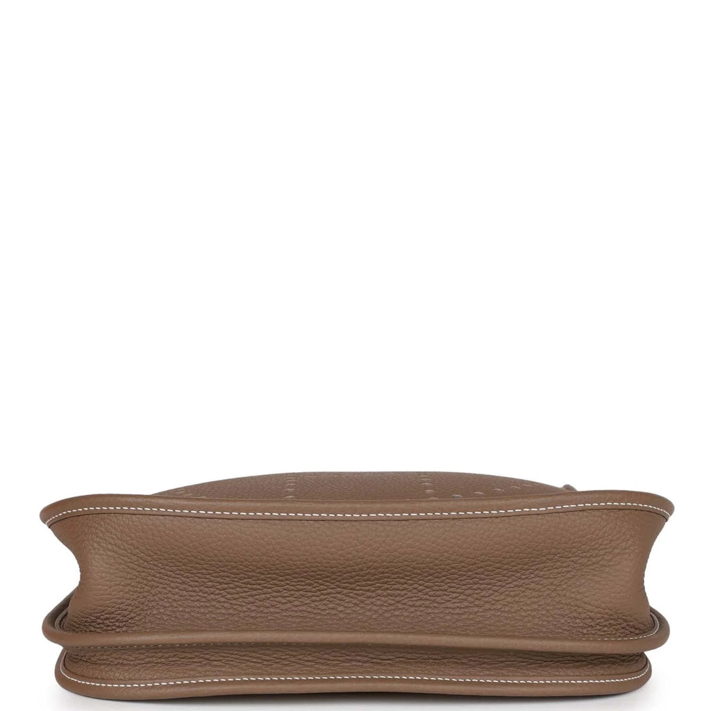 Pre-owned Etoupe Clemence Leather Bag F8926