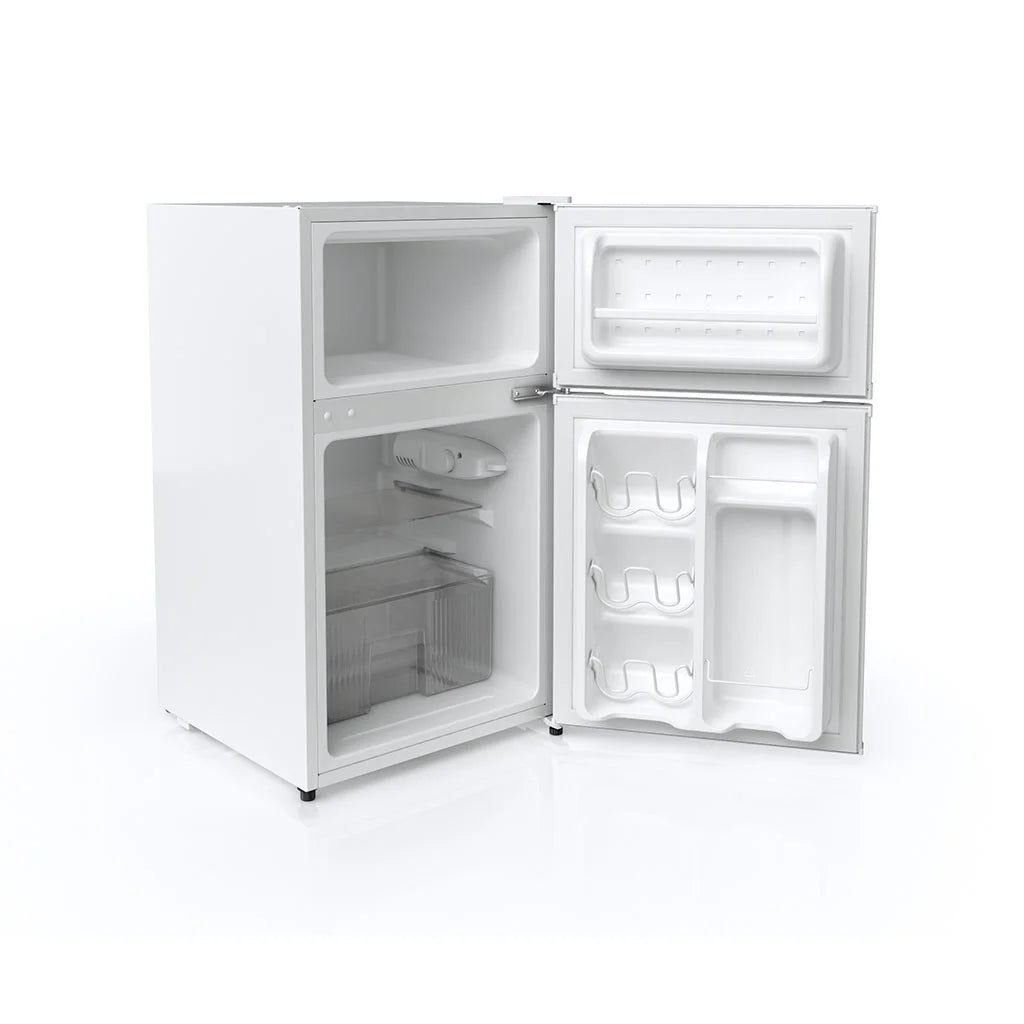 White Two Door Compact Refrigerator C3197