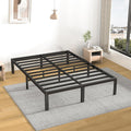 14 Inch King Size Platform Bed Frame with Metal Slats P301