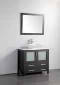36 in. Single Sink Vanity Cabinet with Ceramic Vessel Sink & Mirror H874141