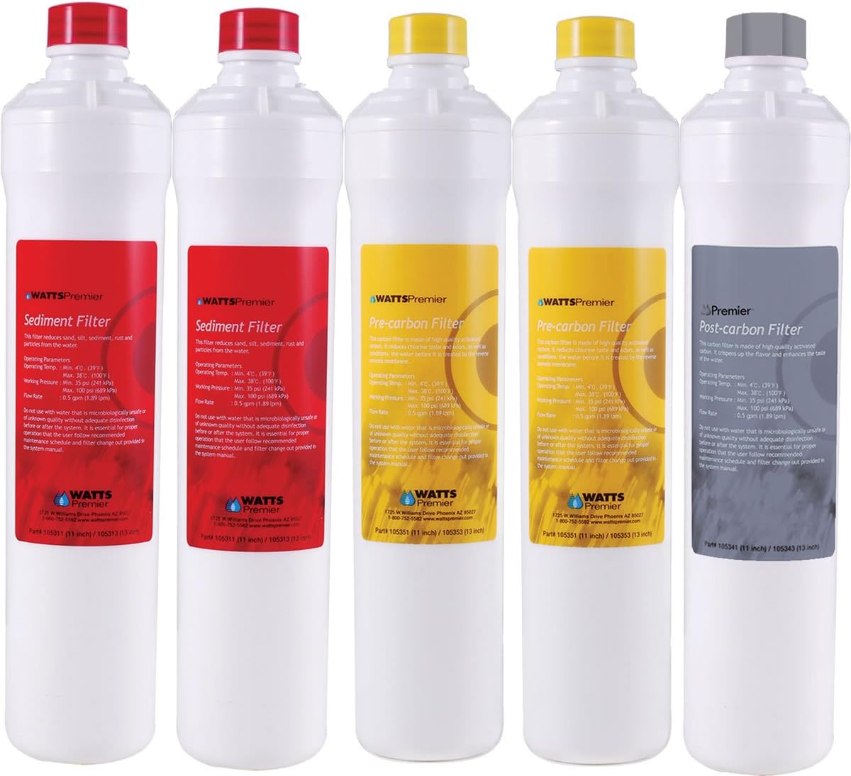 4 Pack Reverse Osmosis Water Filter Replacement Kit Y296074