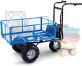 Electric Utility Cart Hand Truck 500W Battery Driven Max 500Lbs Load Y126400