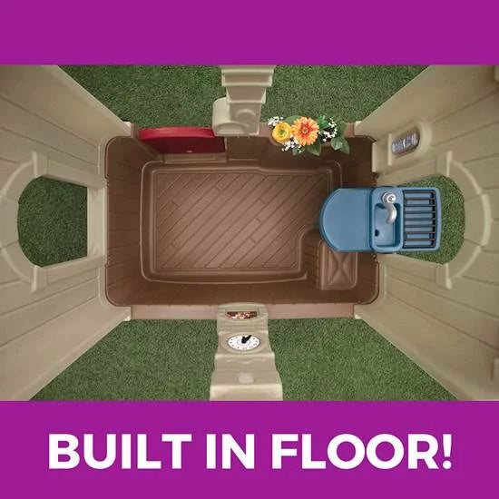 Brown Plastic Kids Playhouse G53835