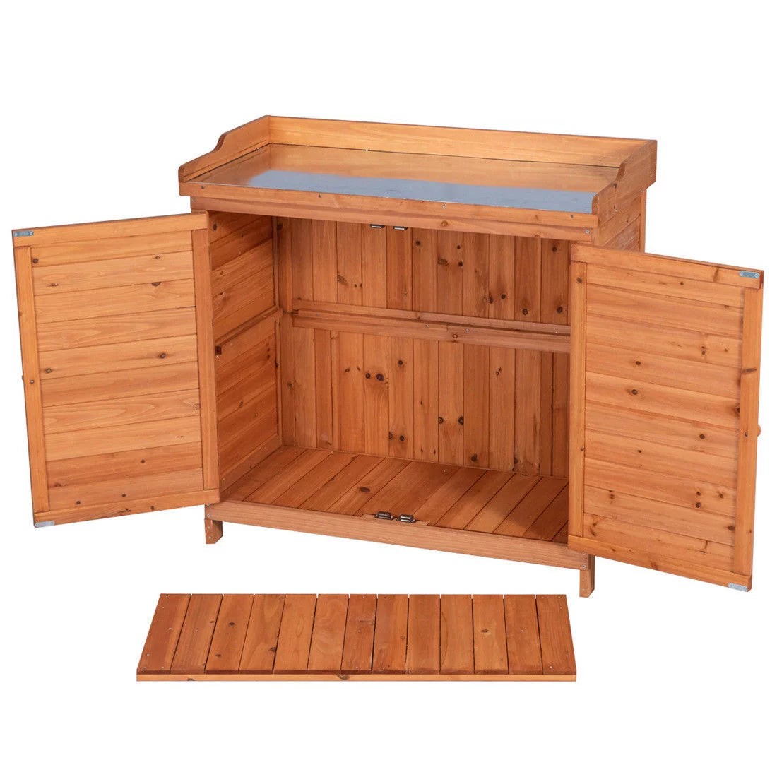 Wooden Potting Bench Storage Box Z52917