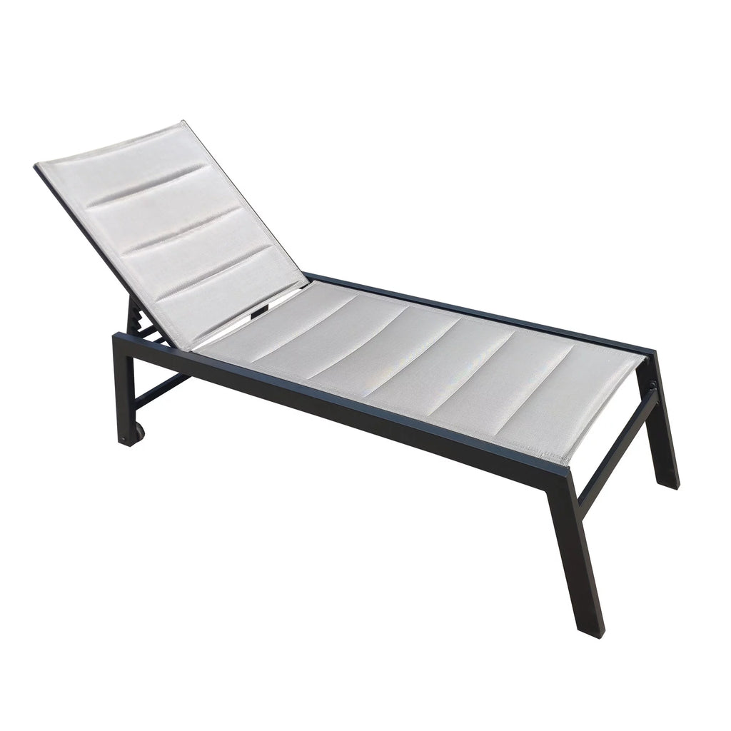 Five-Position Adjustable Aluminum Chaise Lounge Chair S112